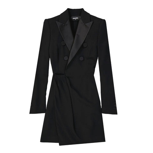 Dsquared² Black Viscose Cocktail Dress